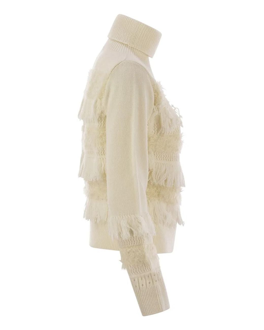 Vanisé Natural Wool And Cashmere Blend Turtleneck Sweater