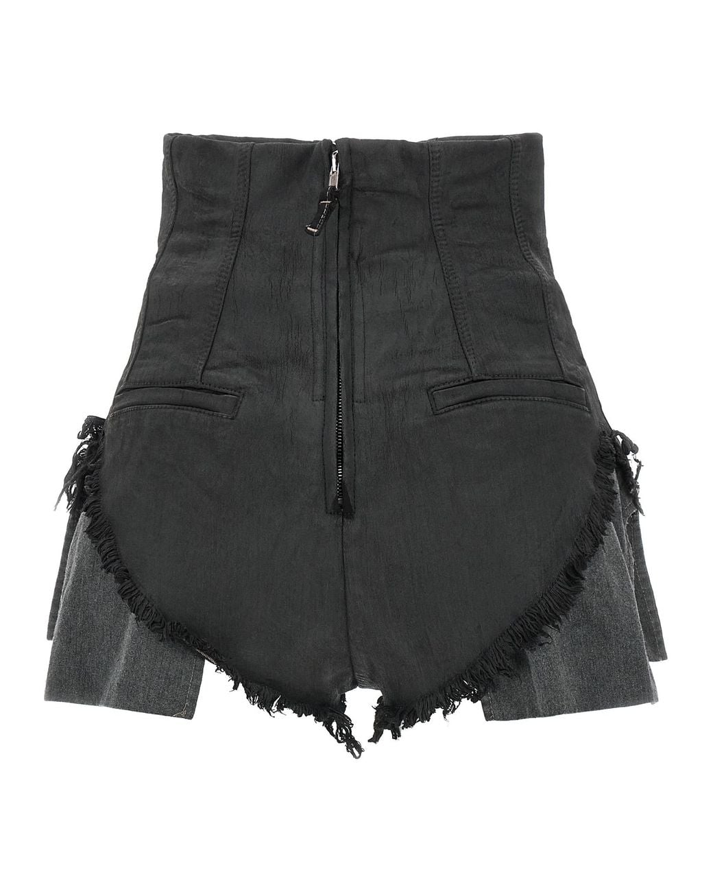 Rick Owens Black 'Dirt Cutoffs' Shorts