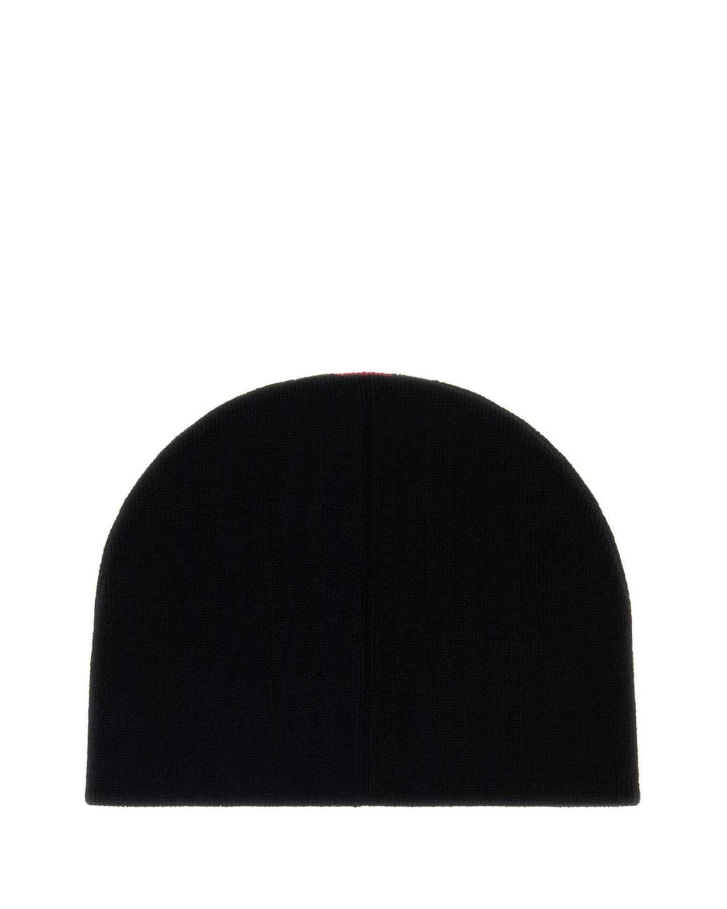 Gucci Black Wool Beanie Hat for men