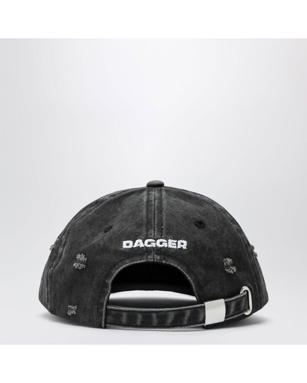 DAGGER Red Distressedeffect Baseball Cap for men
