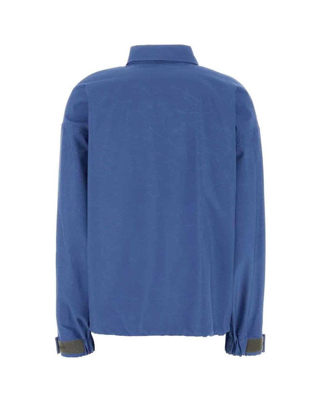 Miu Miu Blue Cerulean Tech Fabric Windbreaker