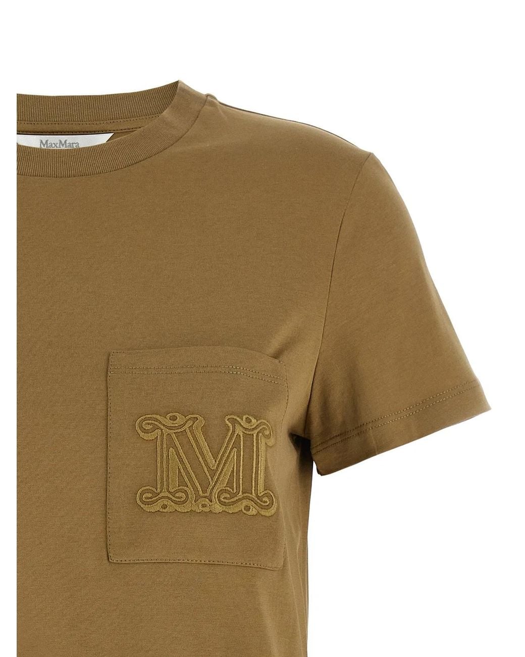 Max Mara Green Cotton T-Shirt