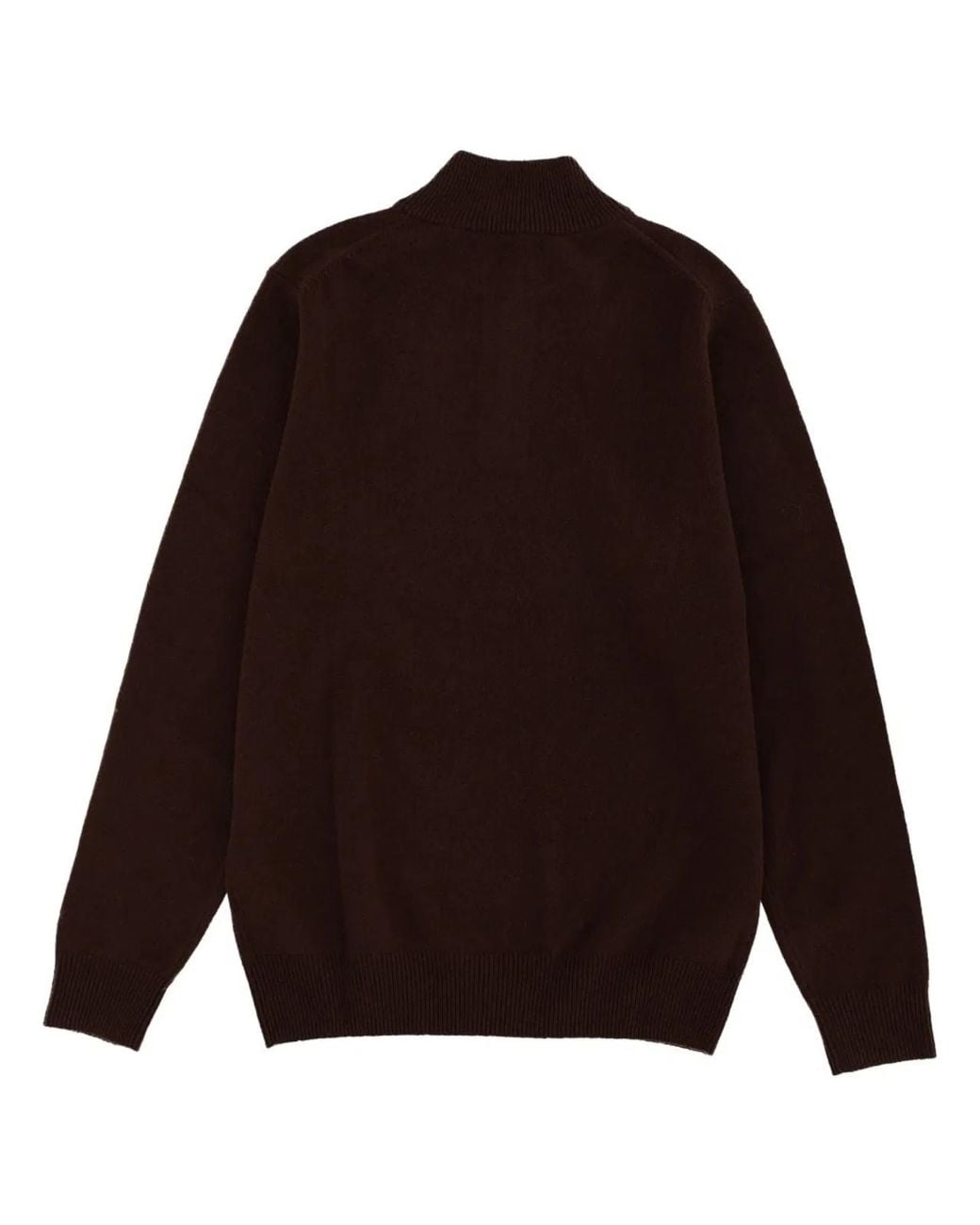 Mc2 Saint Barth Brown Dark Solid Sweater for men