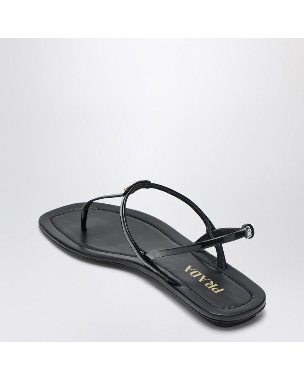 Prada Multicolor Patent Thong Sandal