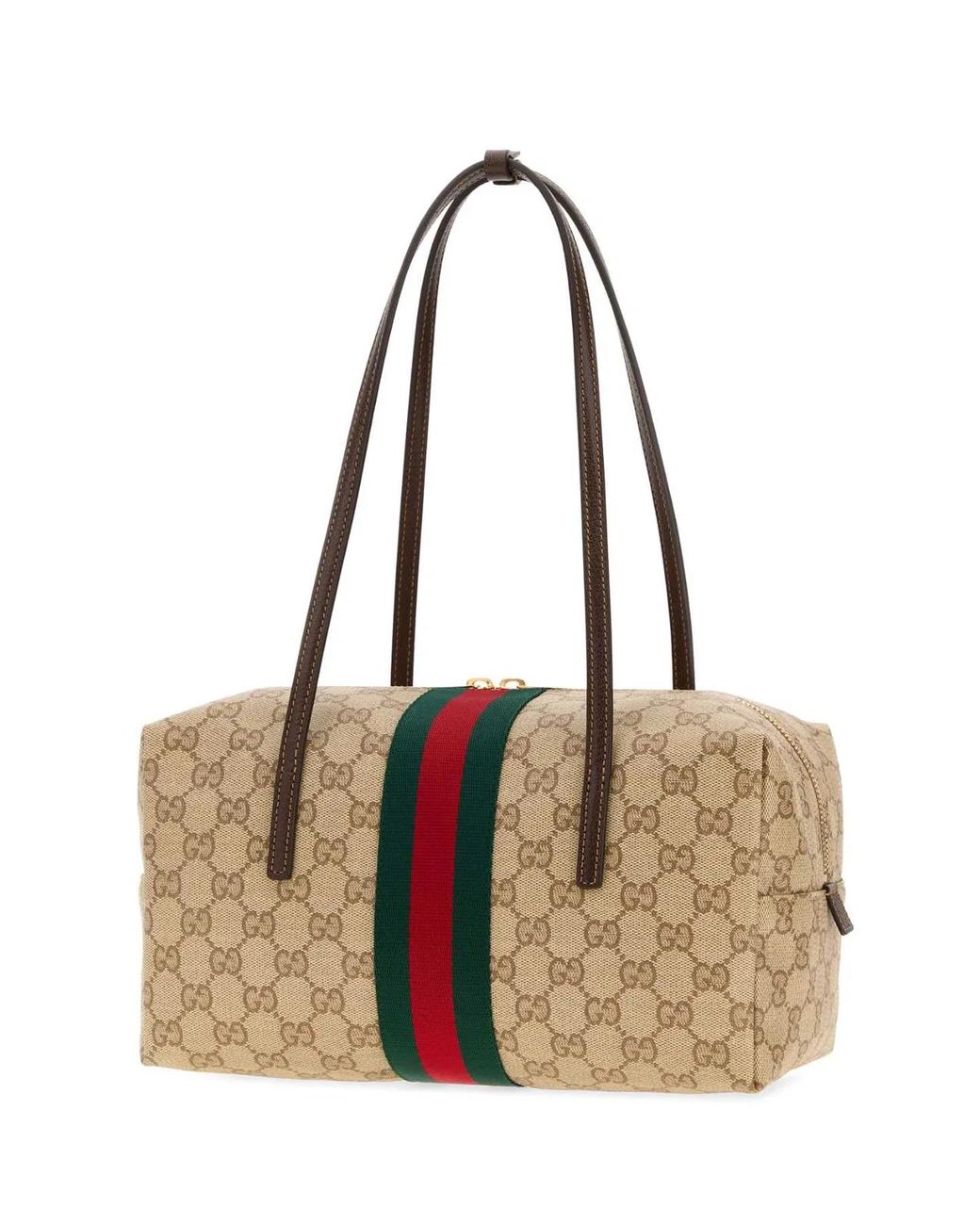 Gucci Natural Melrose Medium Boston Bag