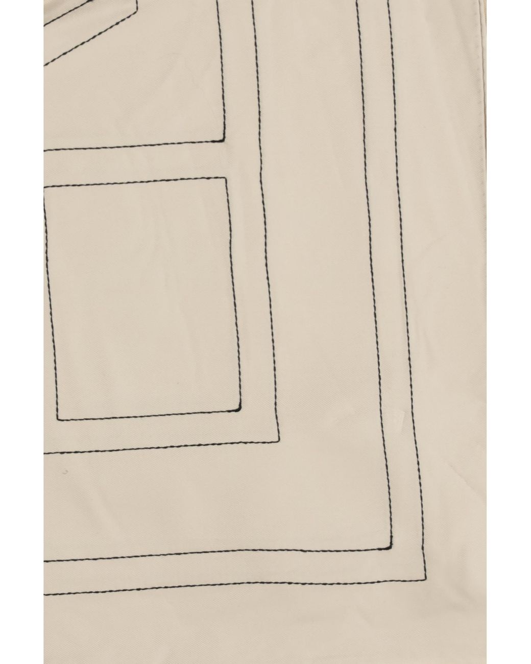Totême Natural Silk Scarf With Embroidery