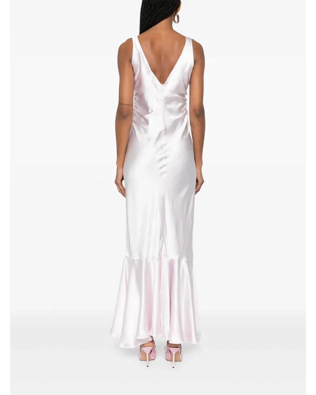 Max Mara White Long Dress Katia