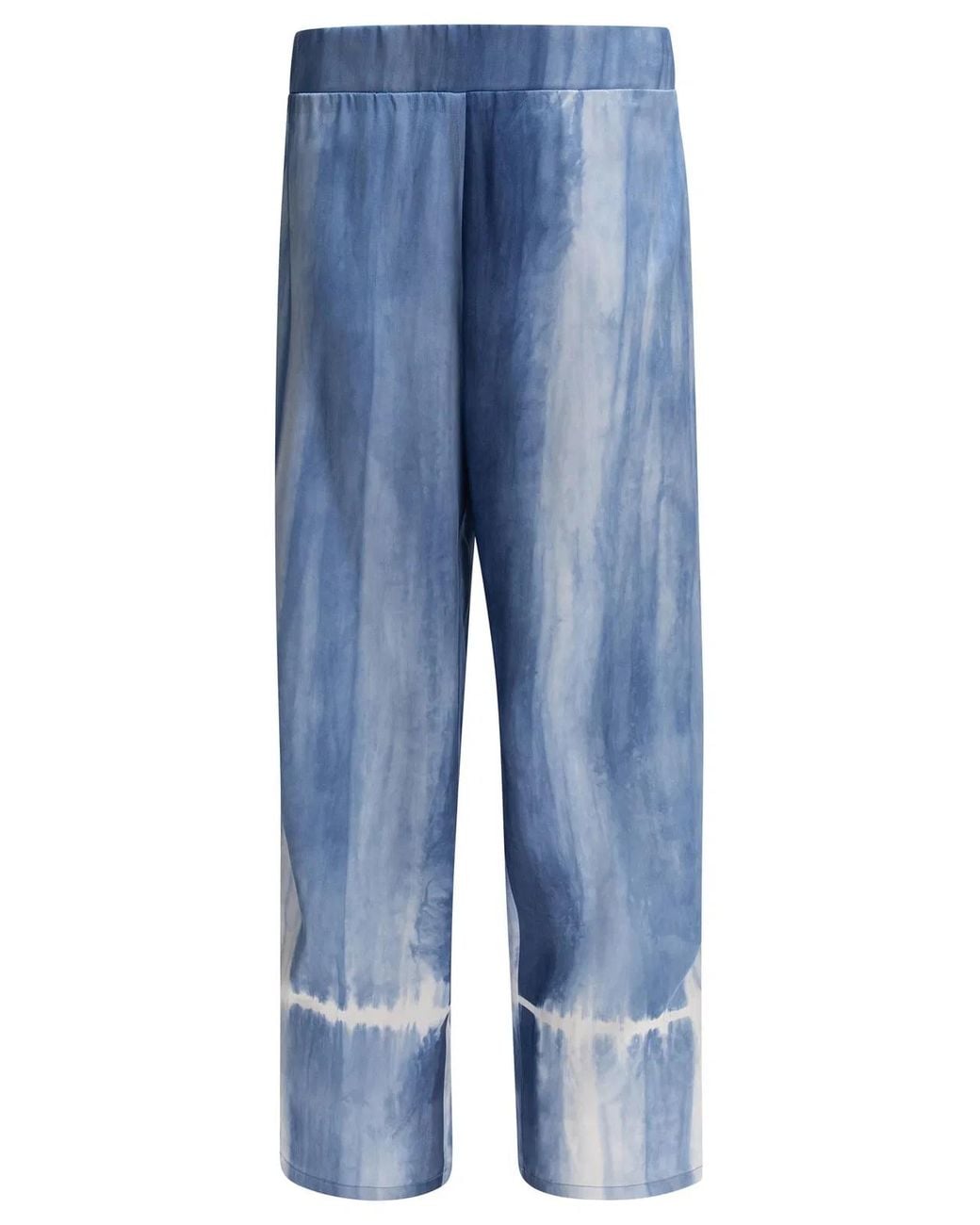 SLEEP NO MORE Blue Silk Trousers