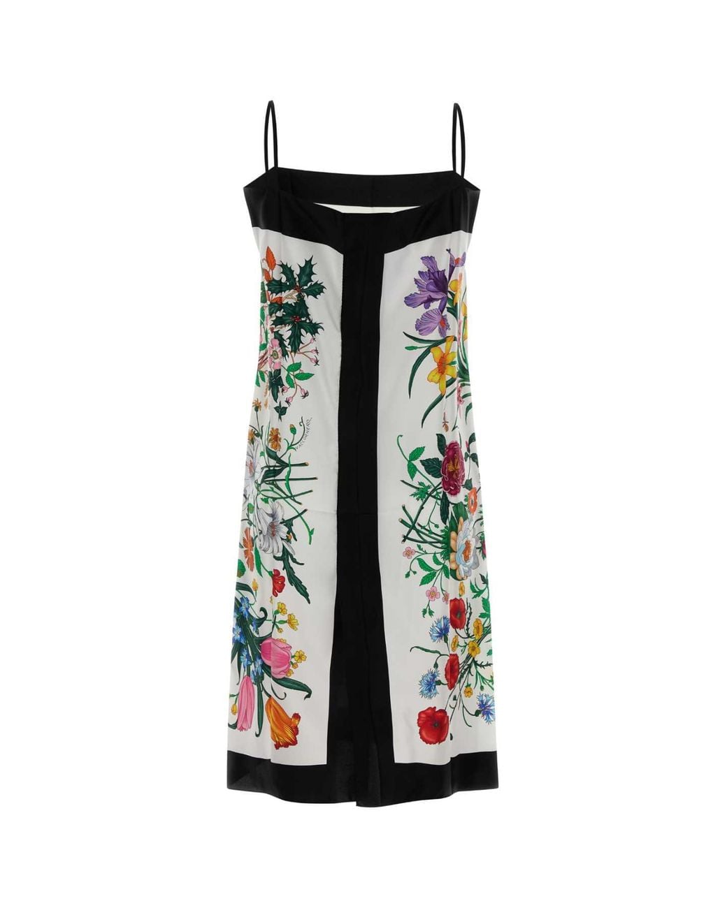 Gucci White Printed Twill Dress