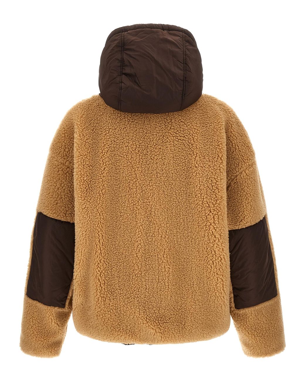 DSquared² Brown Teddy Reversible Jacket With Logo Patch for men