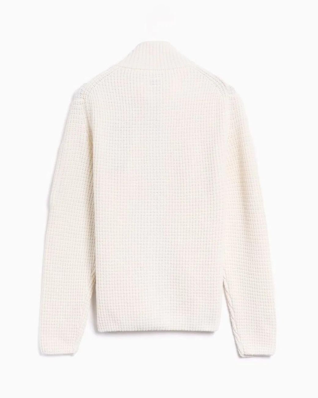 C P Company Natural C.P.Company Waffle-Knit Cardigan With A Zip Front for men