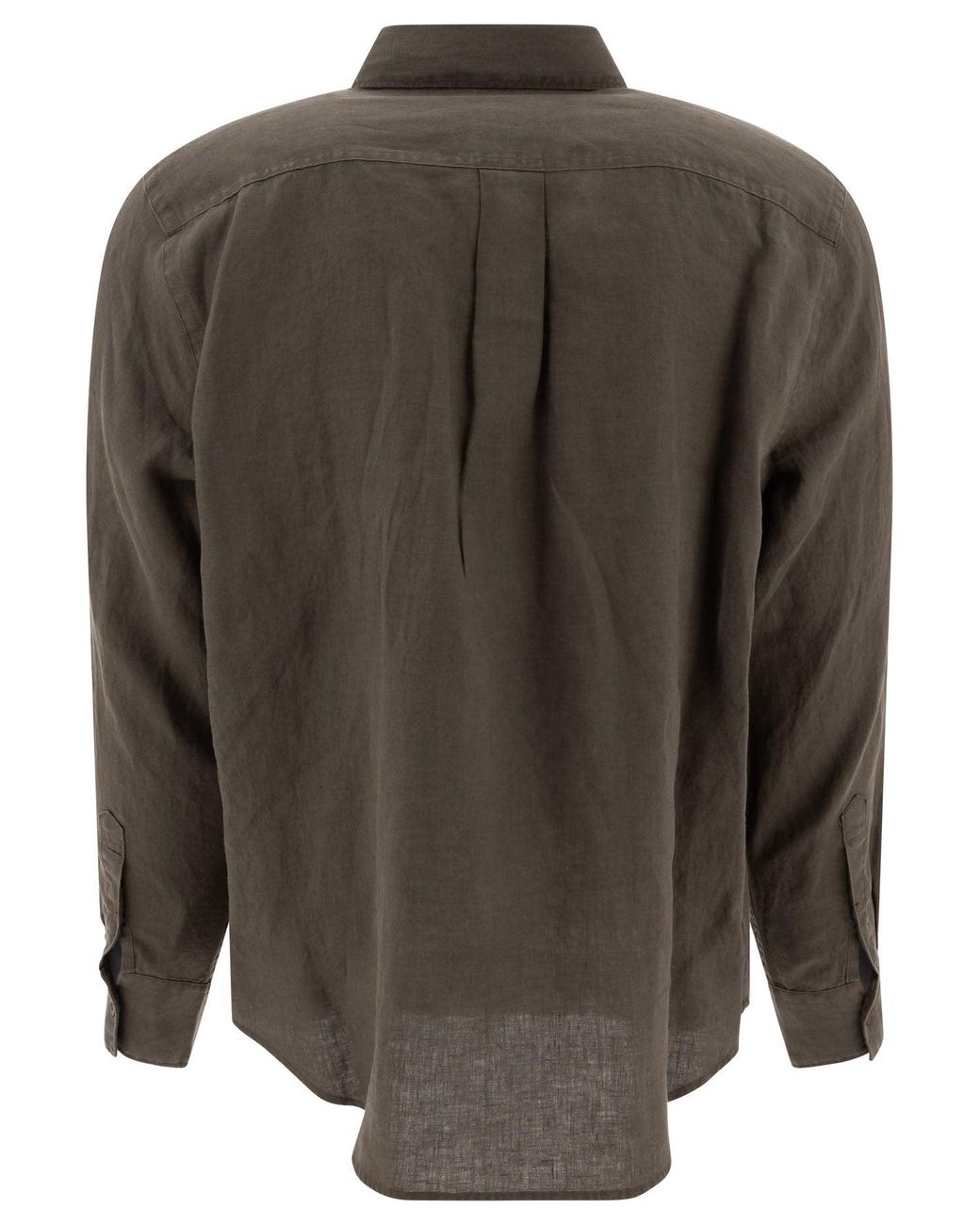 Vince Green Linen "Utility" Shirt for men