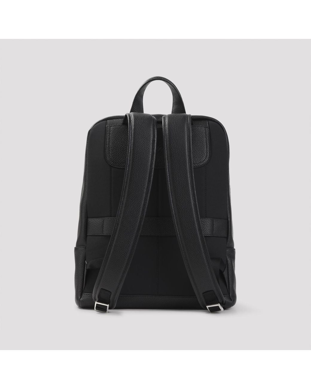 Brioni Black Zip Around Backpack for men