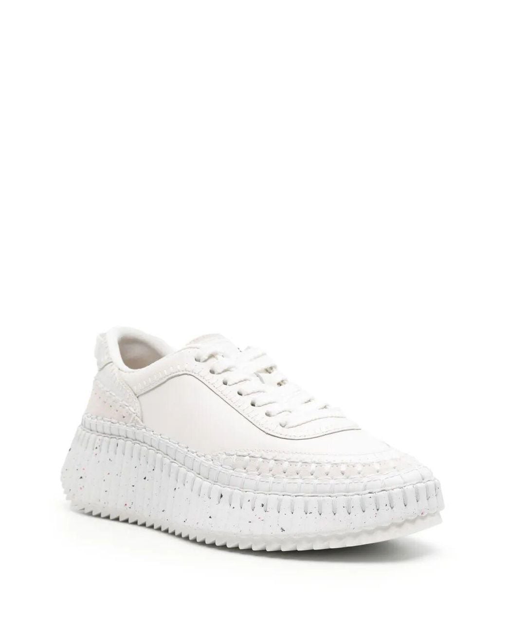 Chloé White Nama Sneakers