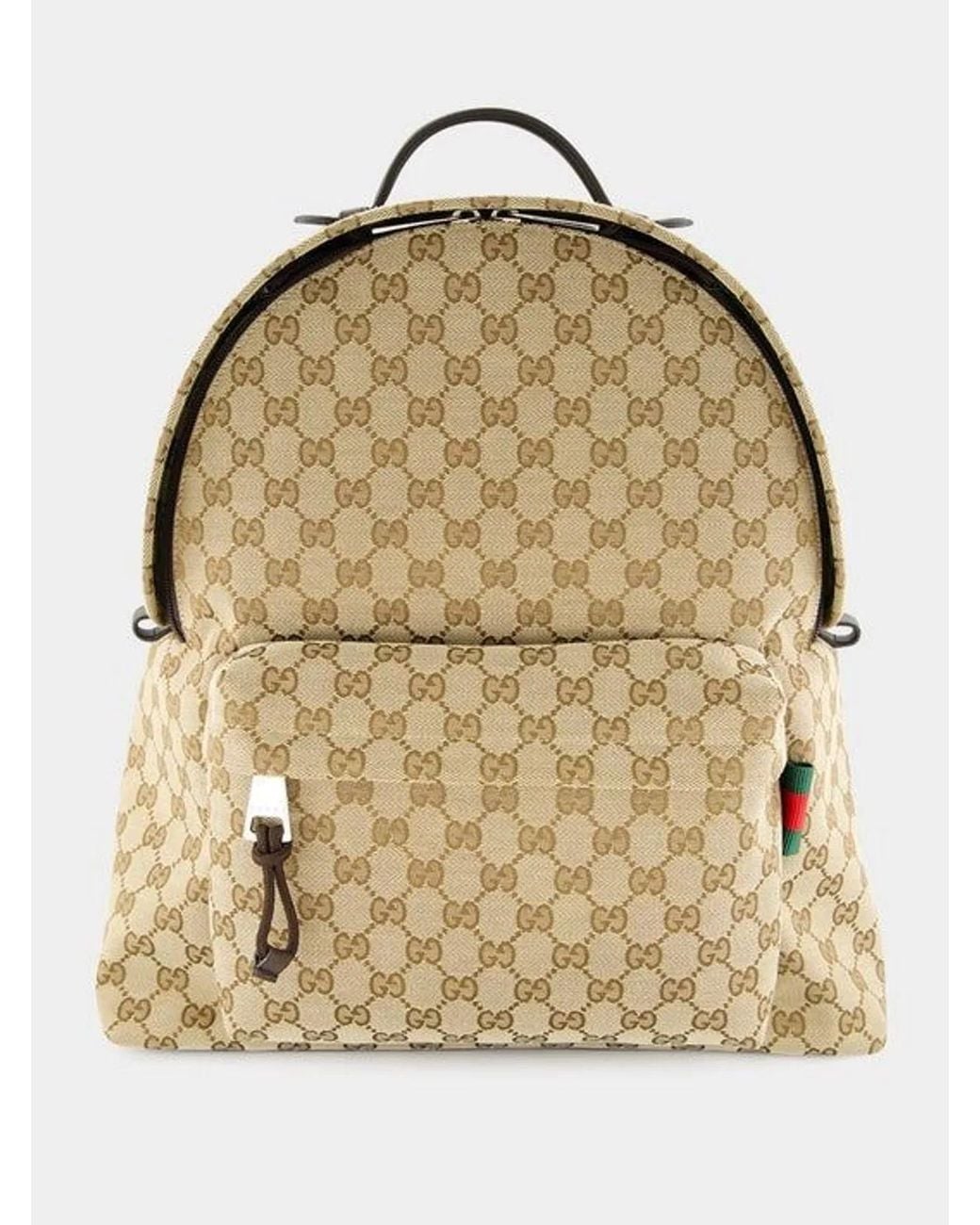 Gucci Natural Medium Fabric Backpack for men