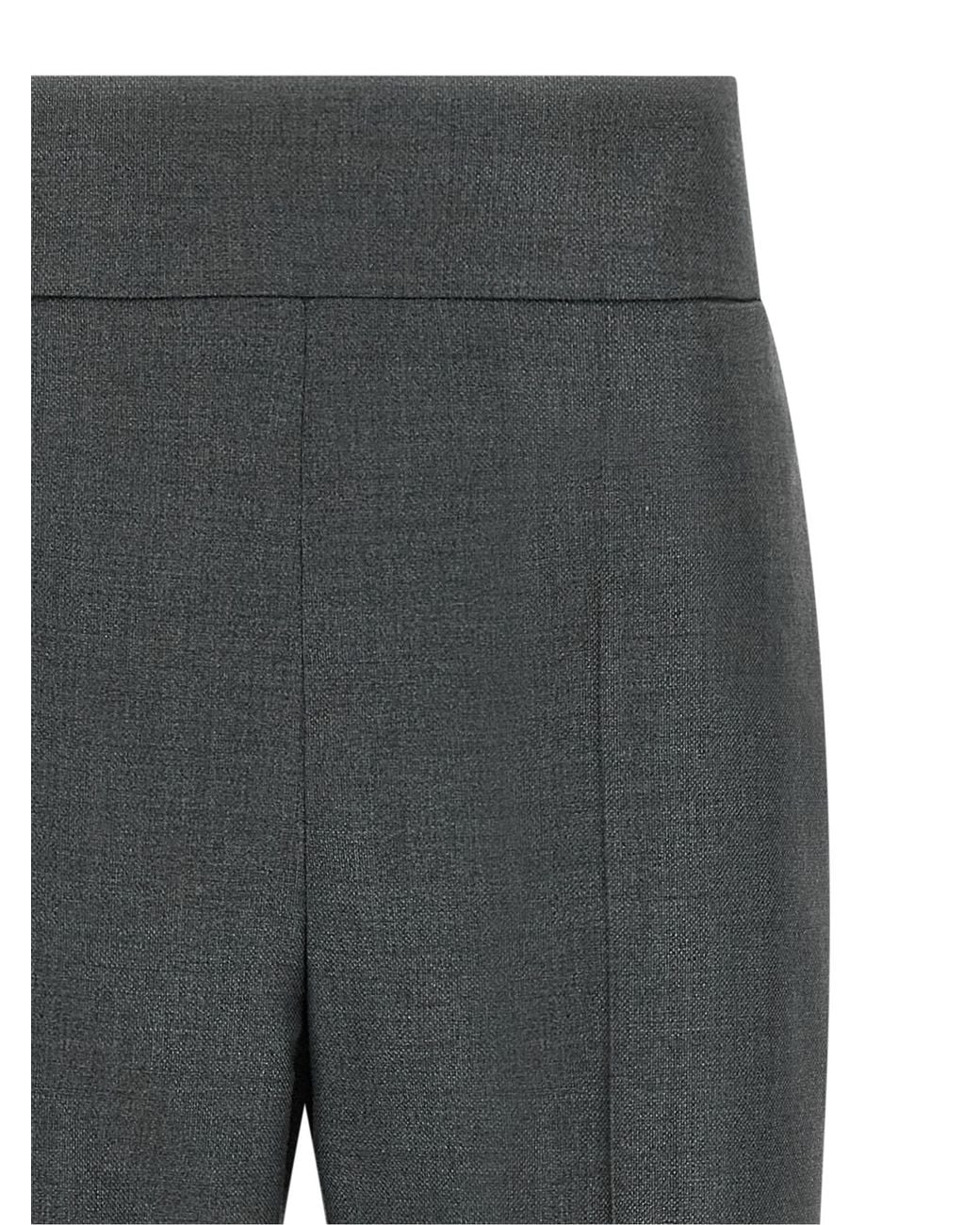 Valentino Garavani Gray Textured Silk Wool Pants