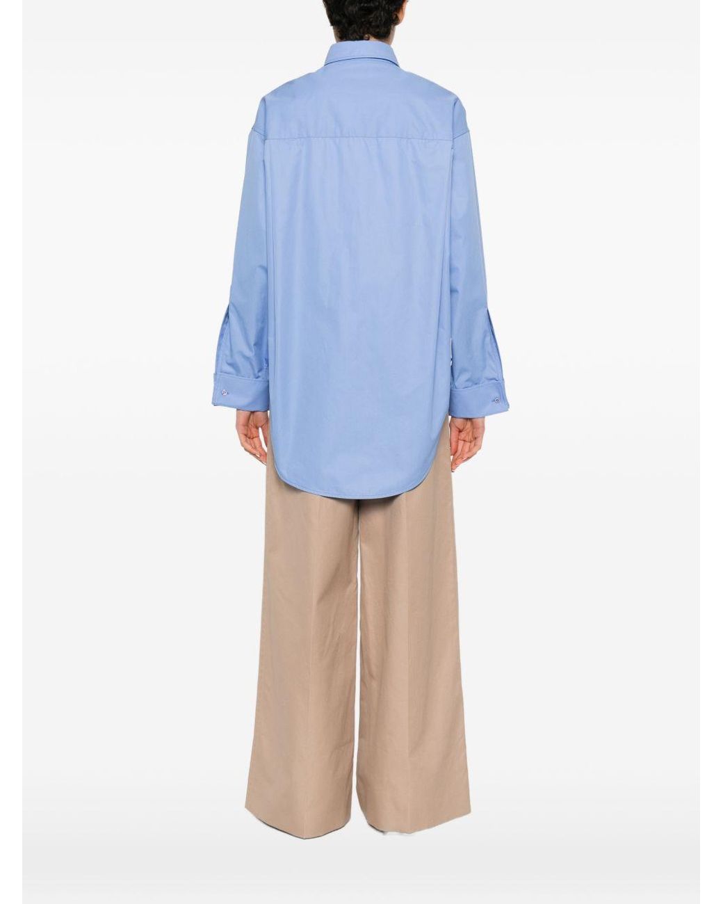 Balenciaga Blue Light Cotton Shirt