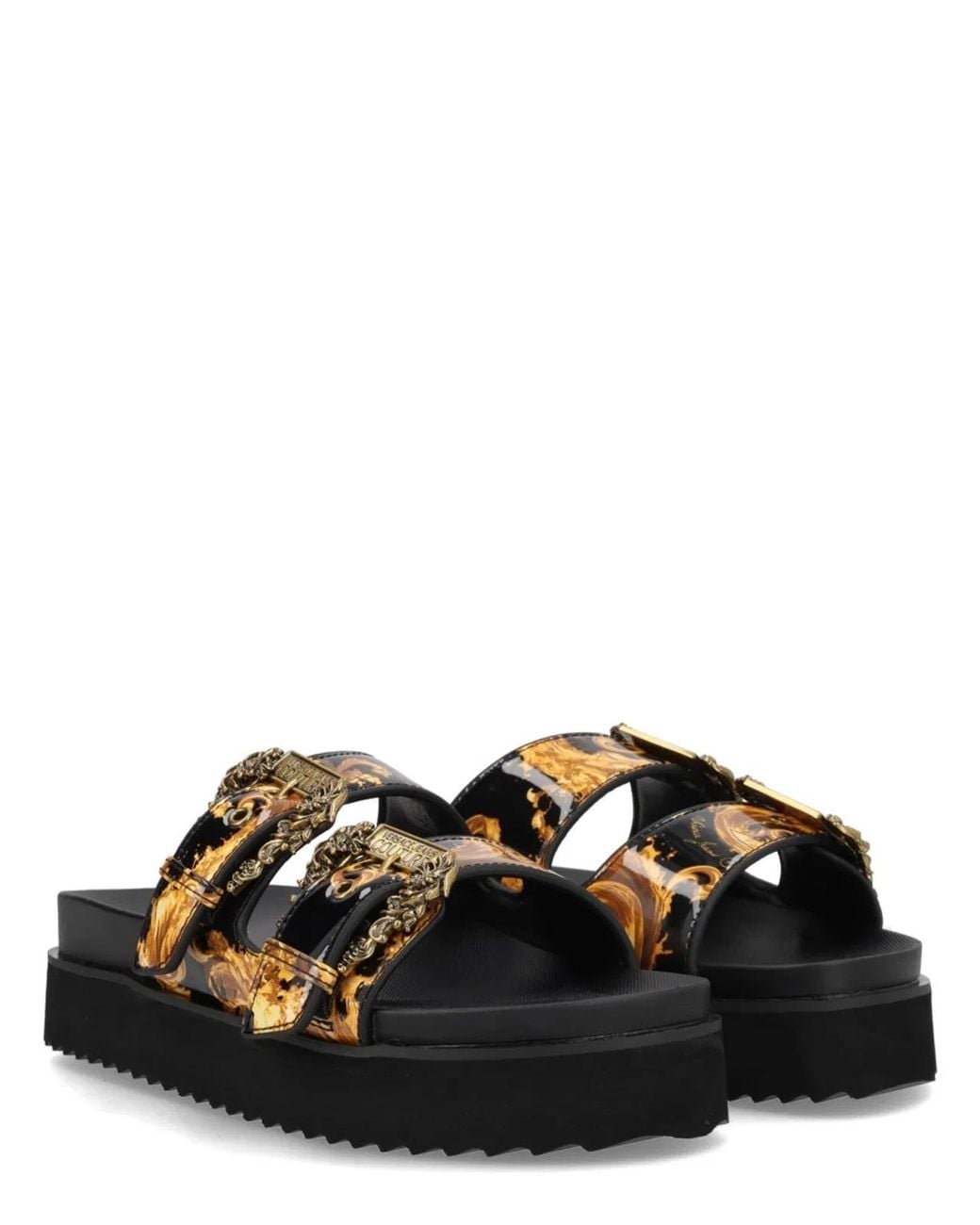 Versace Jeans Couture Black Sandal "Arizona"