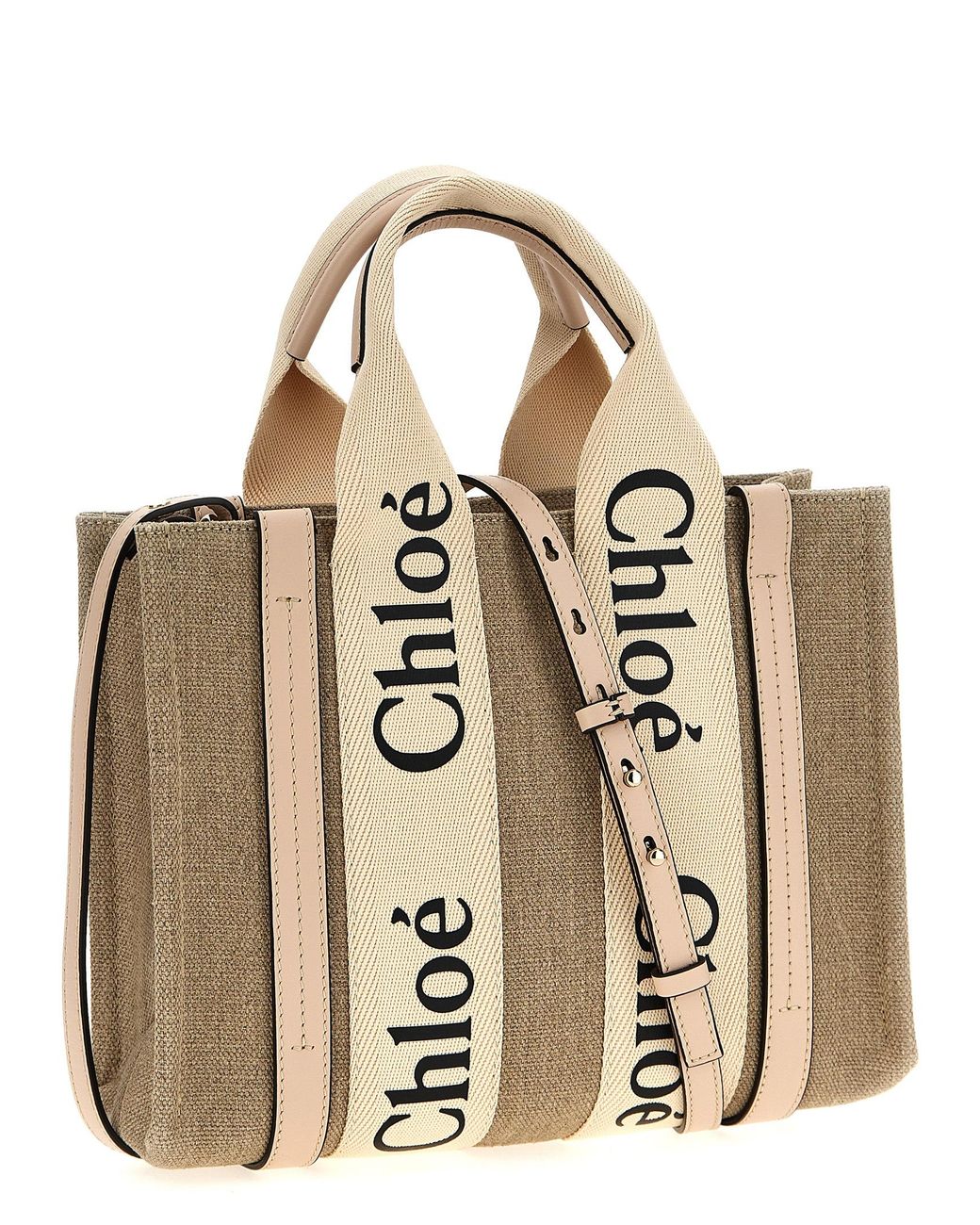 Chloé Natural 'Woody' Small Handbag