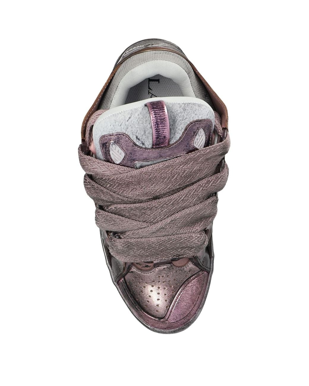 Lanvin Gray Curb Chunky Low-Top Sneakers