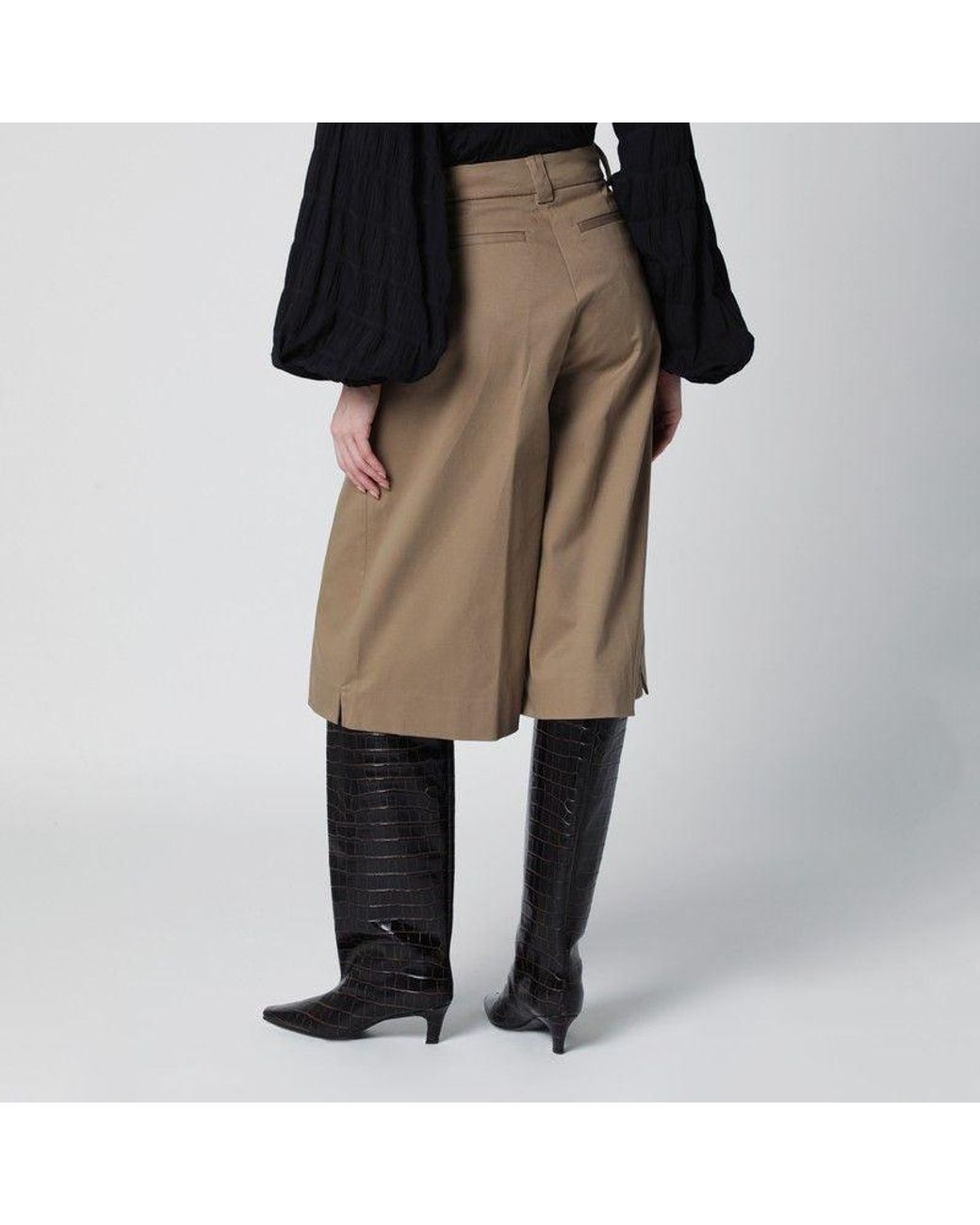 THE LATEST Natural Cognac Cotton Dakota Bermuda Shorts