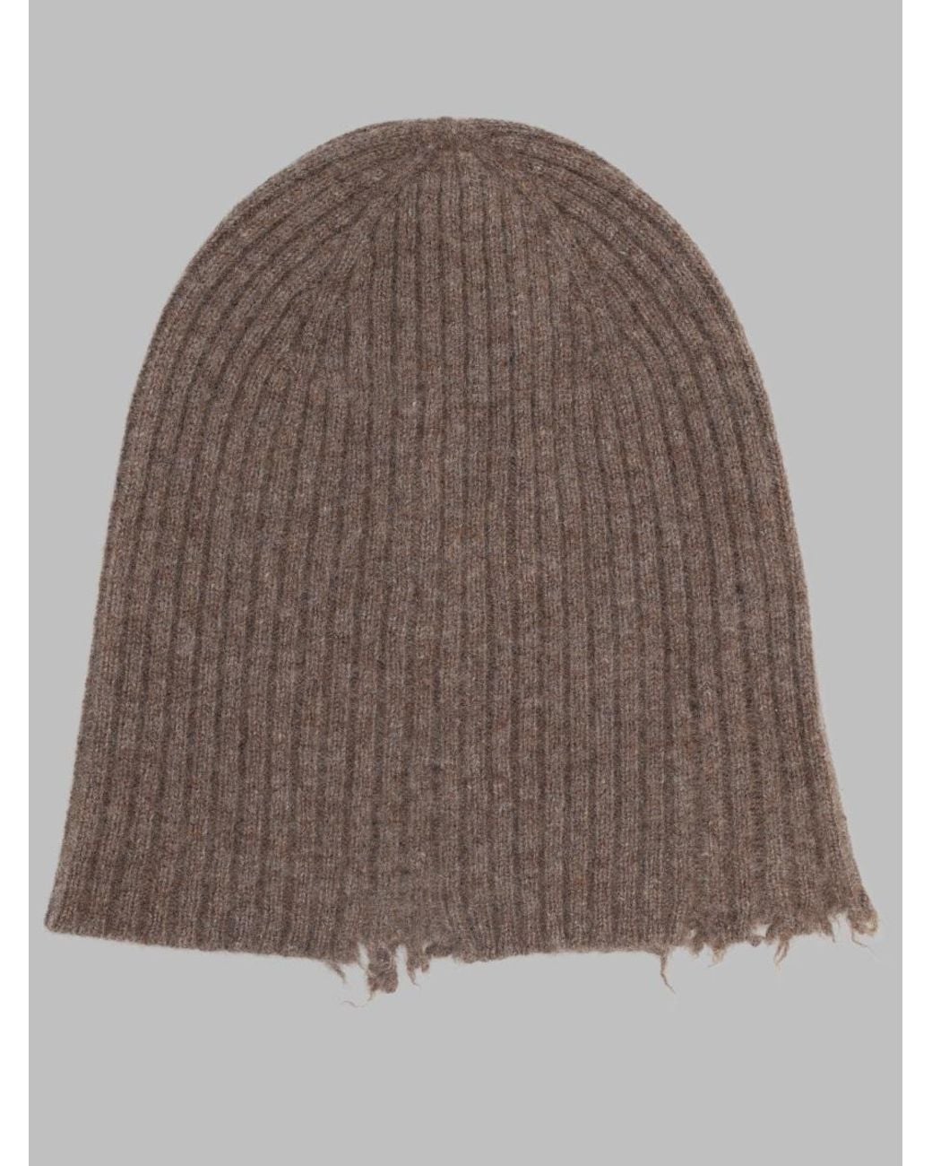 Uma Wang Brown Mini Brim Felt Hat