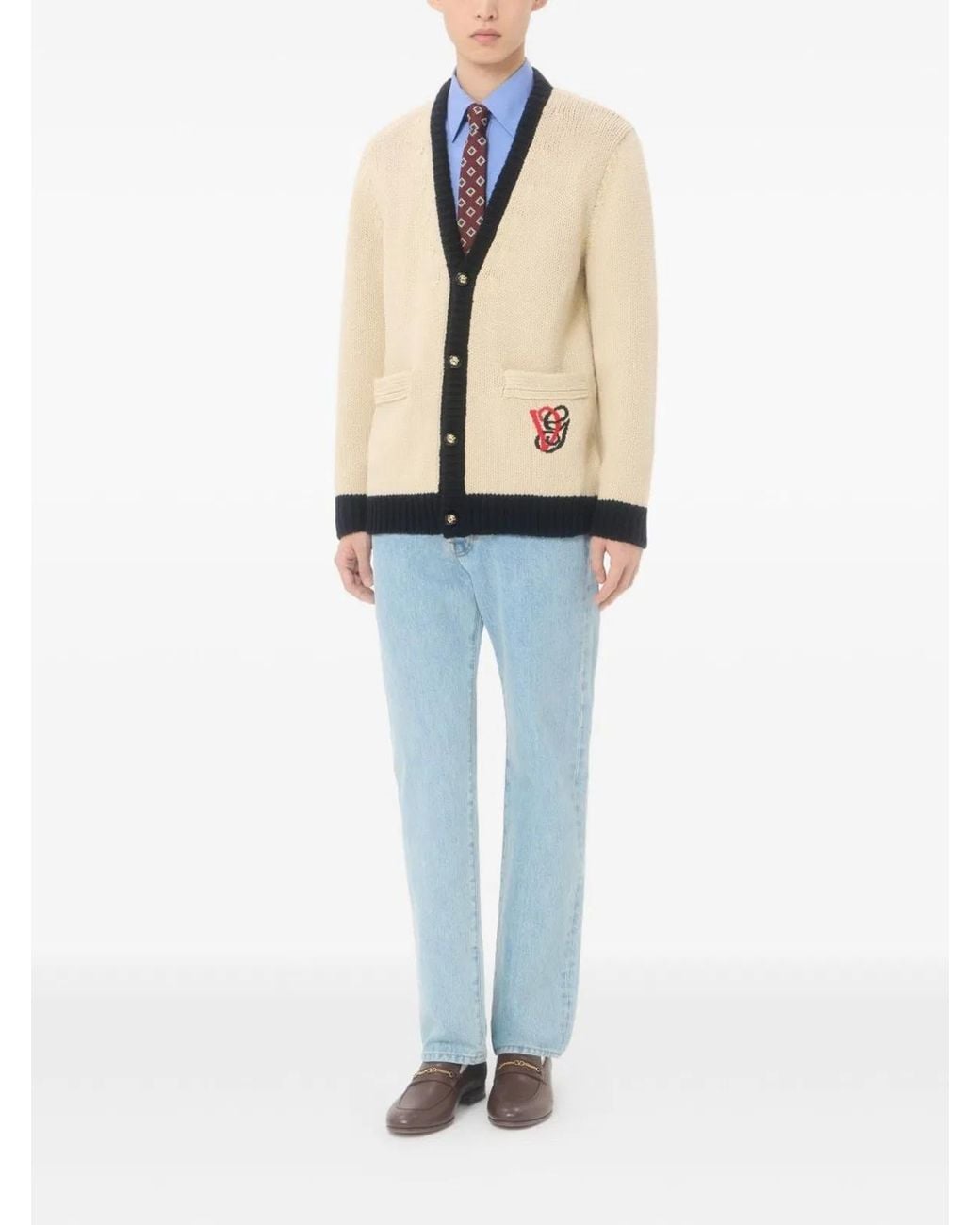 Valentino Blue Vgold Cotton Shirt for men