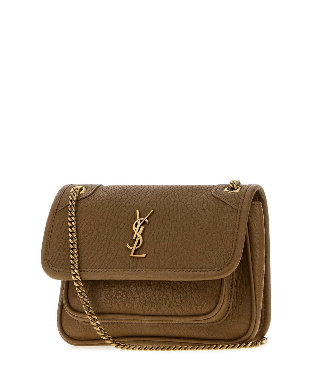 Saint Laurent Brown Niki Mini Shoulder Bag