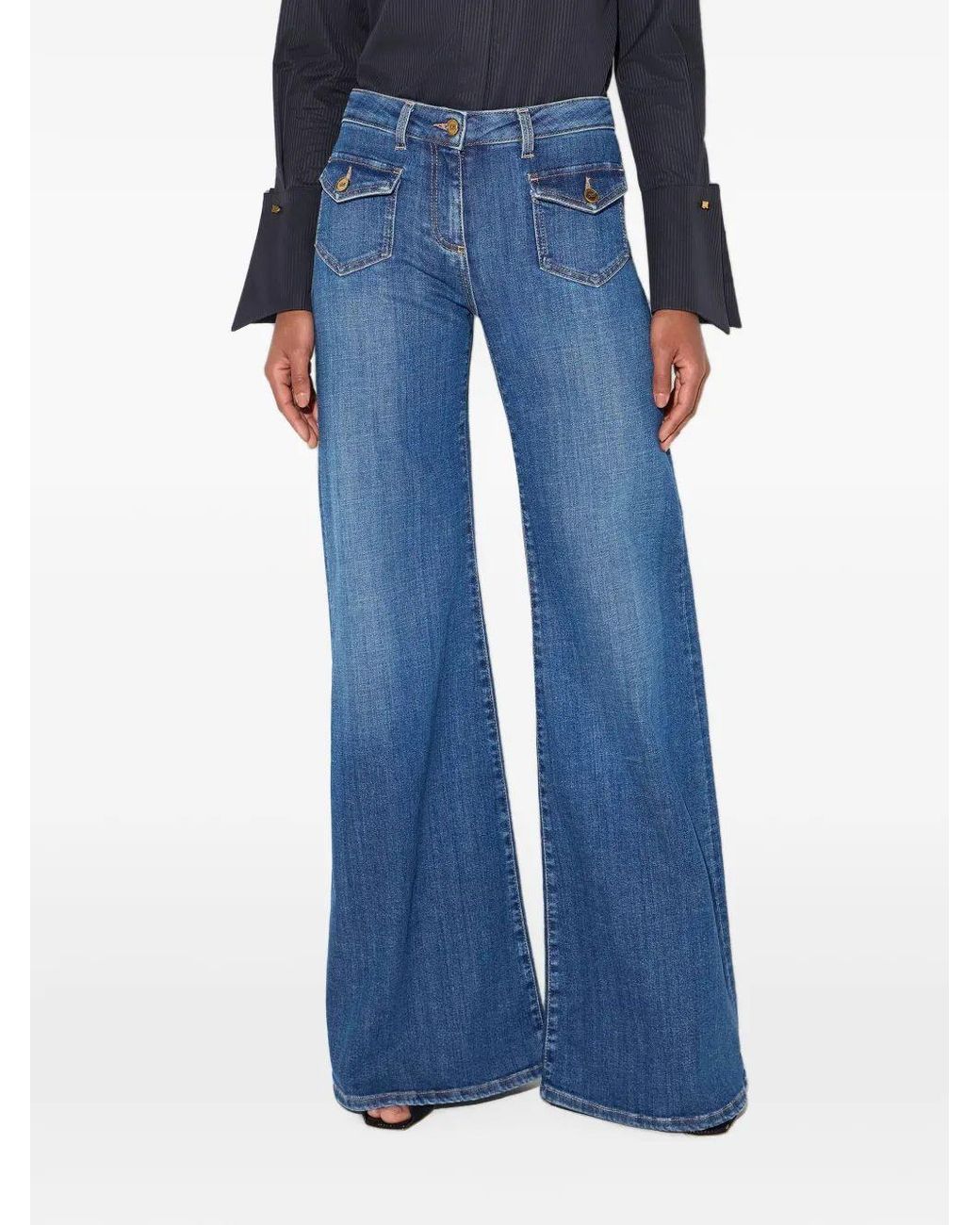 Elisabetta Franchi Blue Pantalon Jeans
