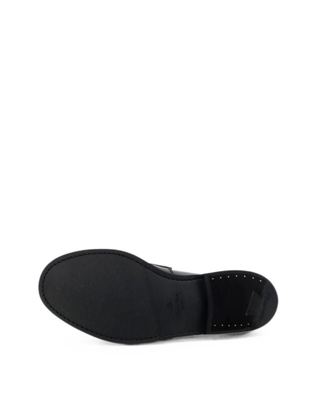 Church's Black Churchs Calf Leather Flat Shoes for men