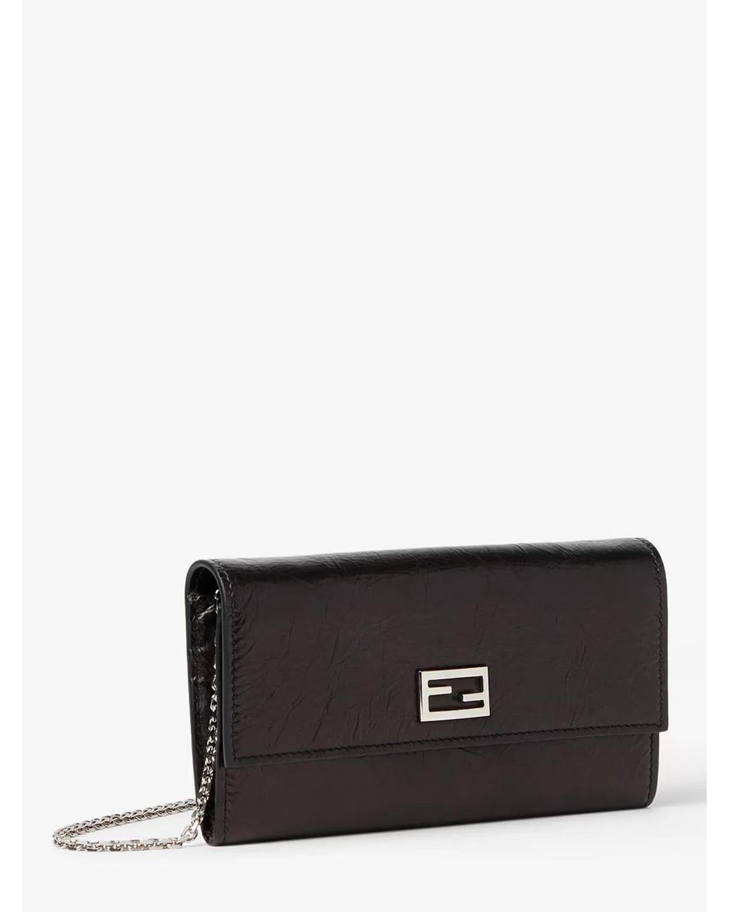 Fendi White Continental Tube Wallet