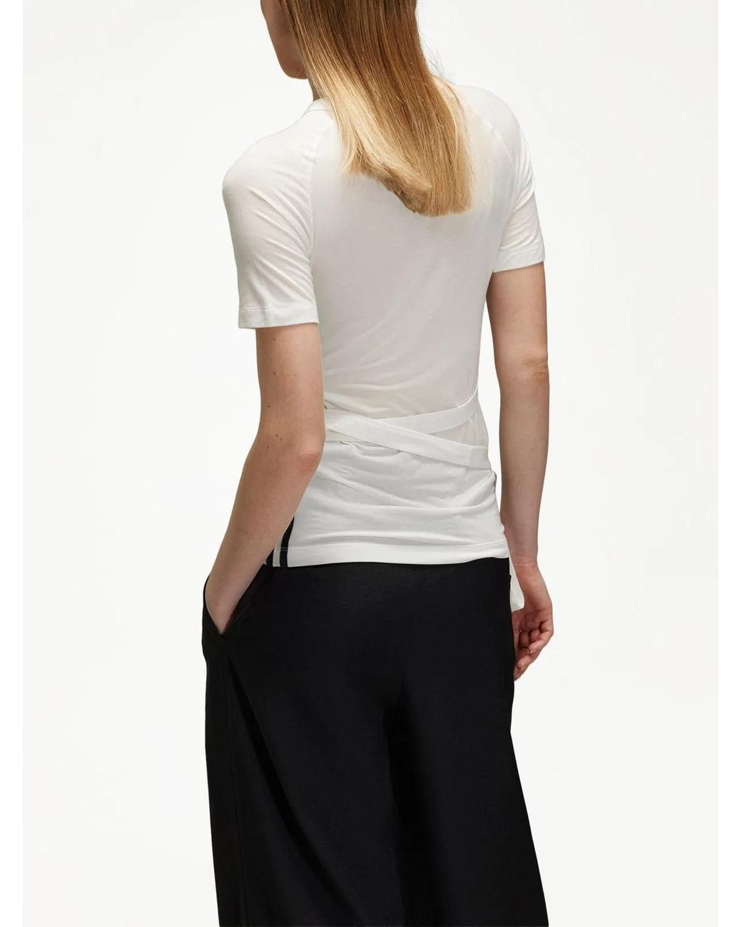 Y-3 White T-Shirt With Laces