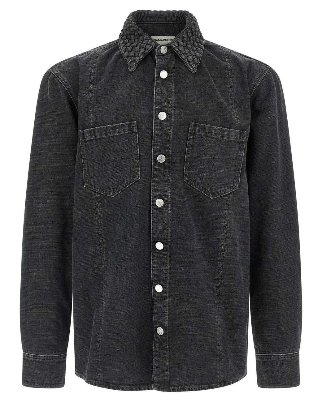 NAMACHEKO Black 'Gervis Braided' Shirt for men