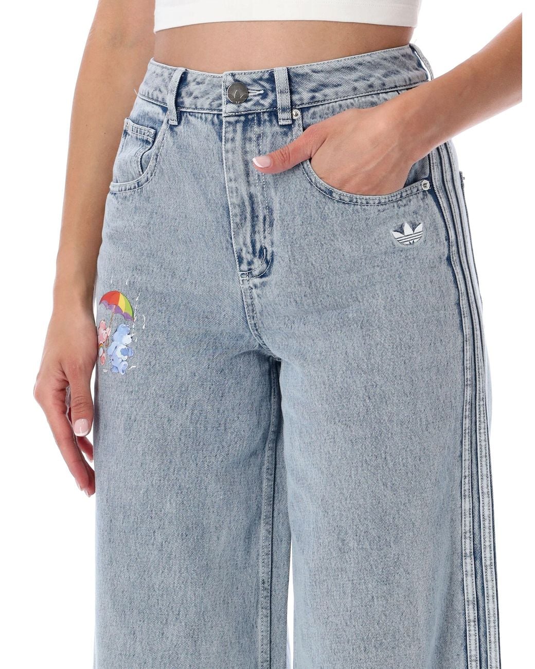 Adidas Originals Blue 100% Cotton Denim Jeans