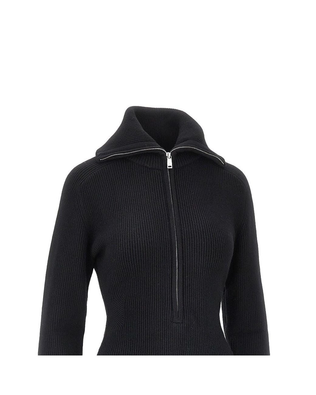 Anine Bing Black June Knitted Mini Dress