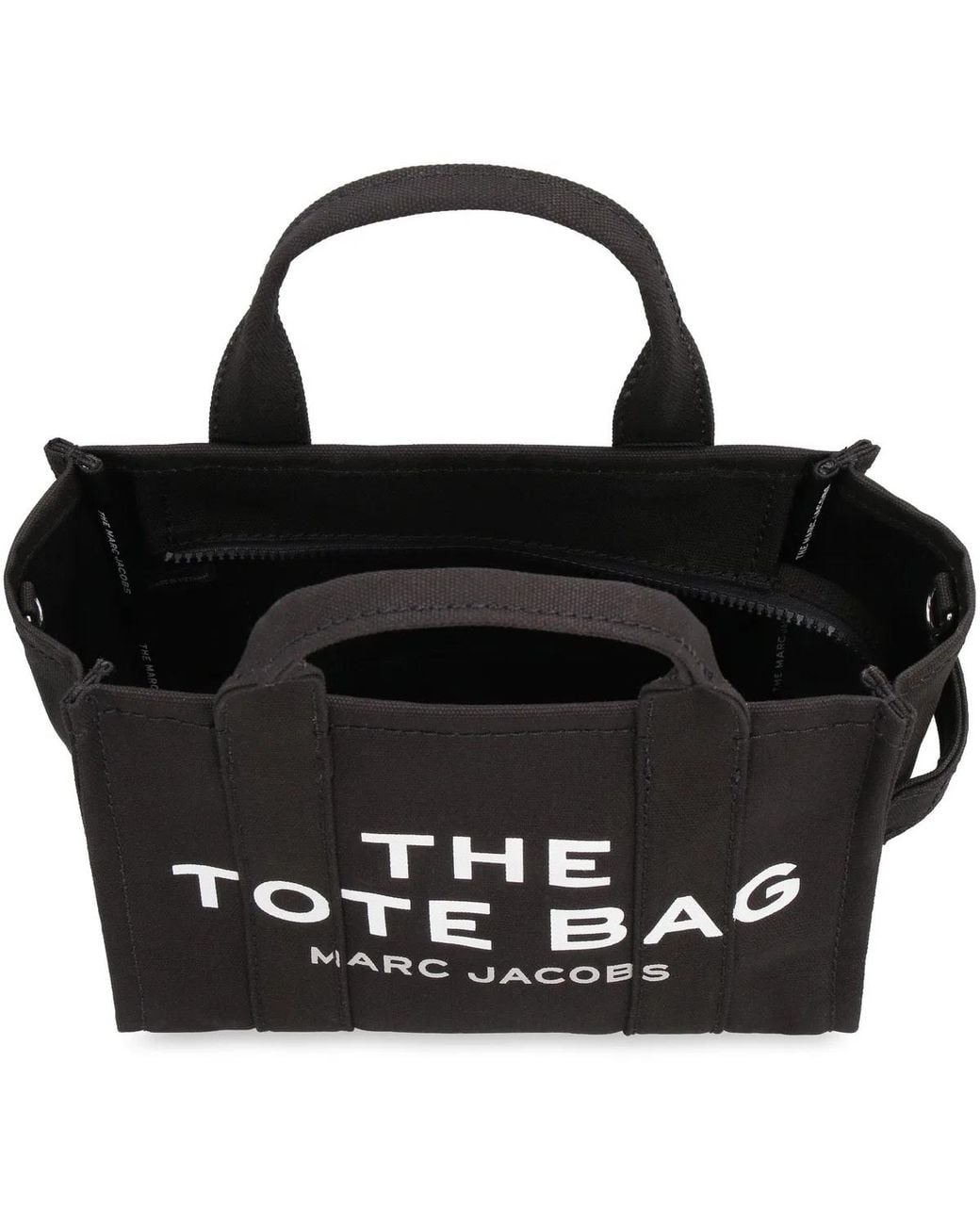 Marc Jacobs Black Mini Canvas Tote Bag