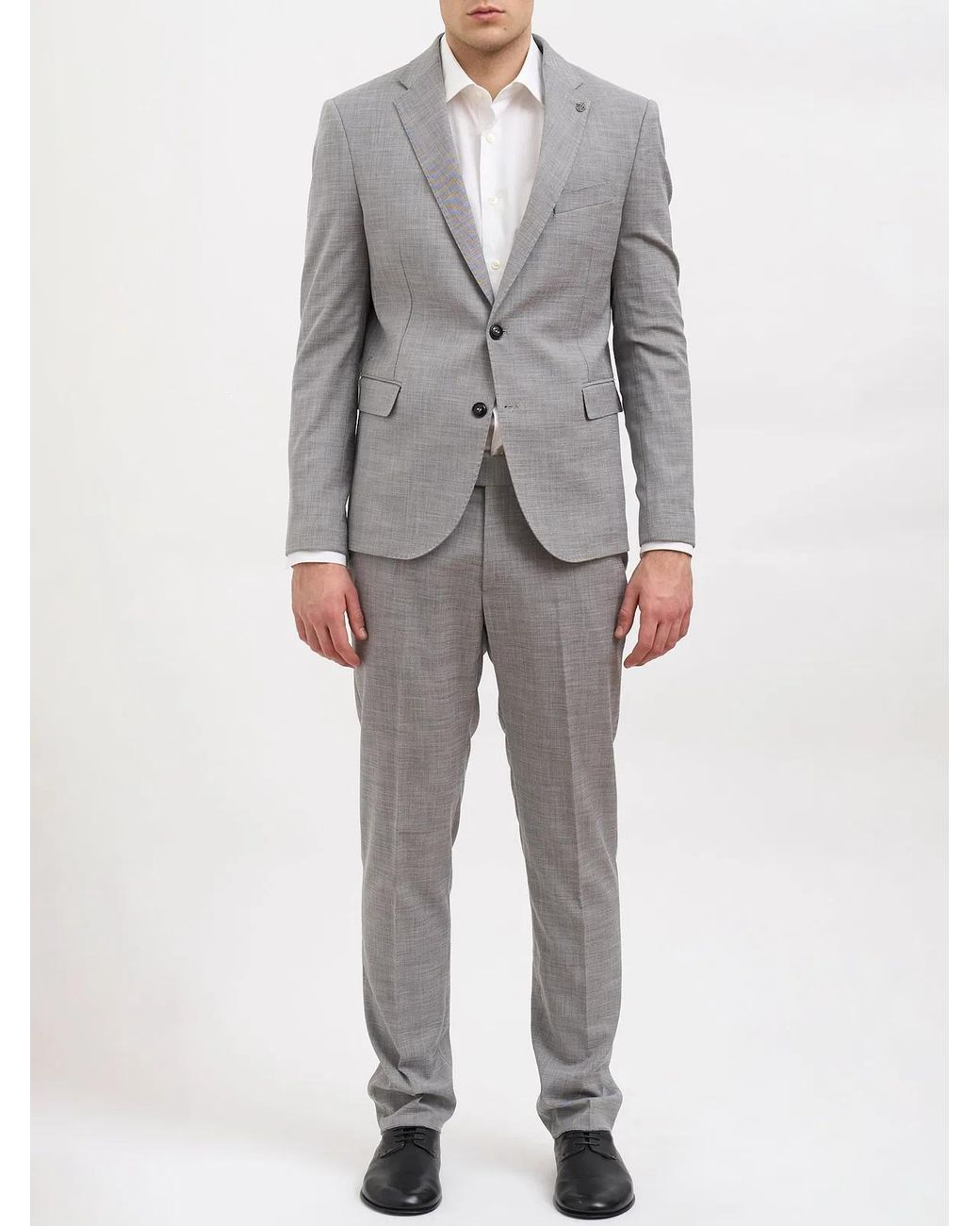 Daniele Alessandrini Gray Single-Breasted Suit for men