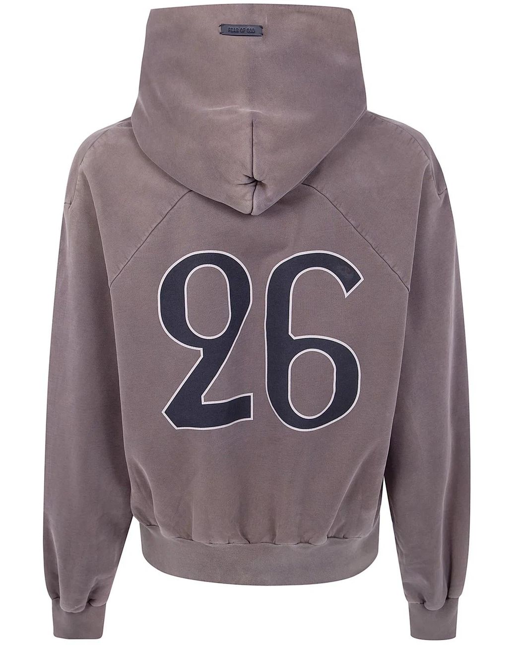 Fear Of God Gray "26" Classic Fit Half Raglan Hoodie