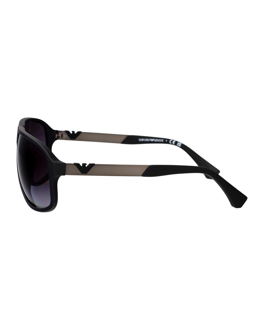 Emporio Armani Blue Rubber Injected Sunglasses for men