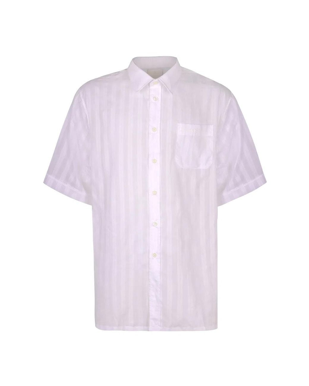 Givenchy Pink Embroidered Poplin Shirt for men