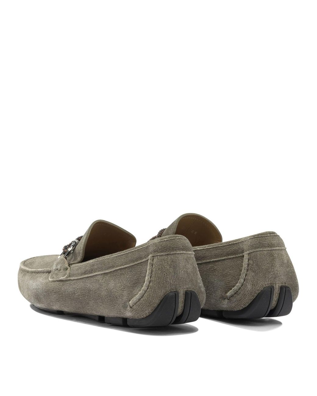 Ferragamo Gray "Driver" Loafers for men