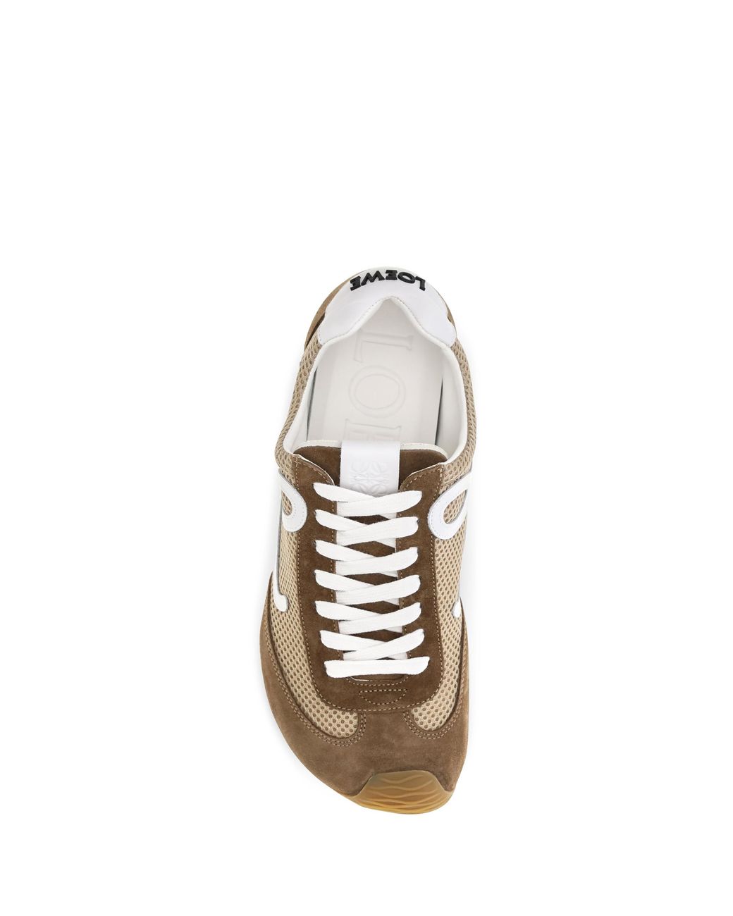 Loewe White Ballet Runner 2.0 Suede And Mesh Sneakers for men
