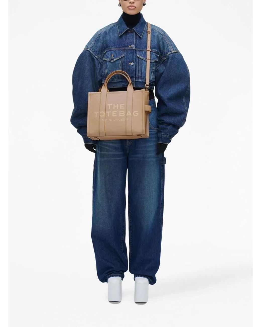 Marc Jacobs Natural Medium Leather Tote Handbag