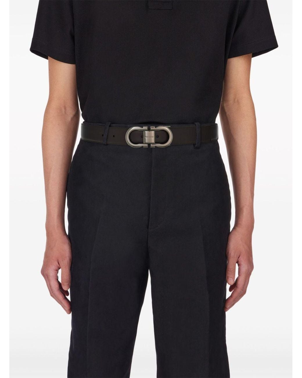 Ferragamo Black Belts for men