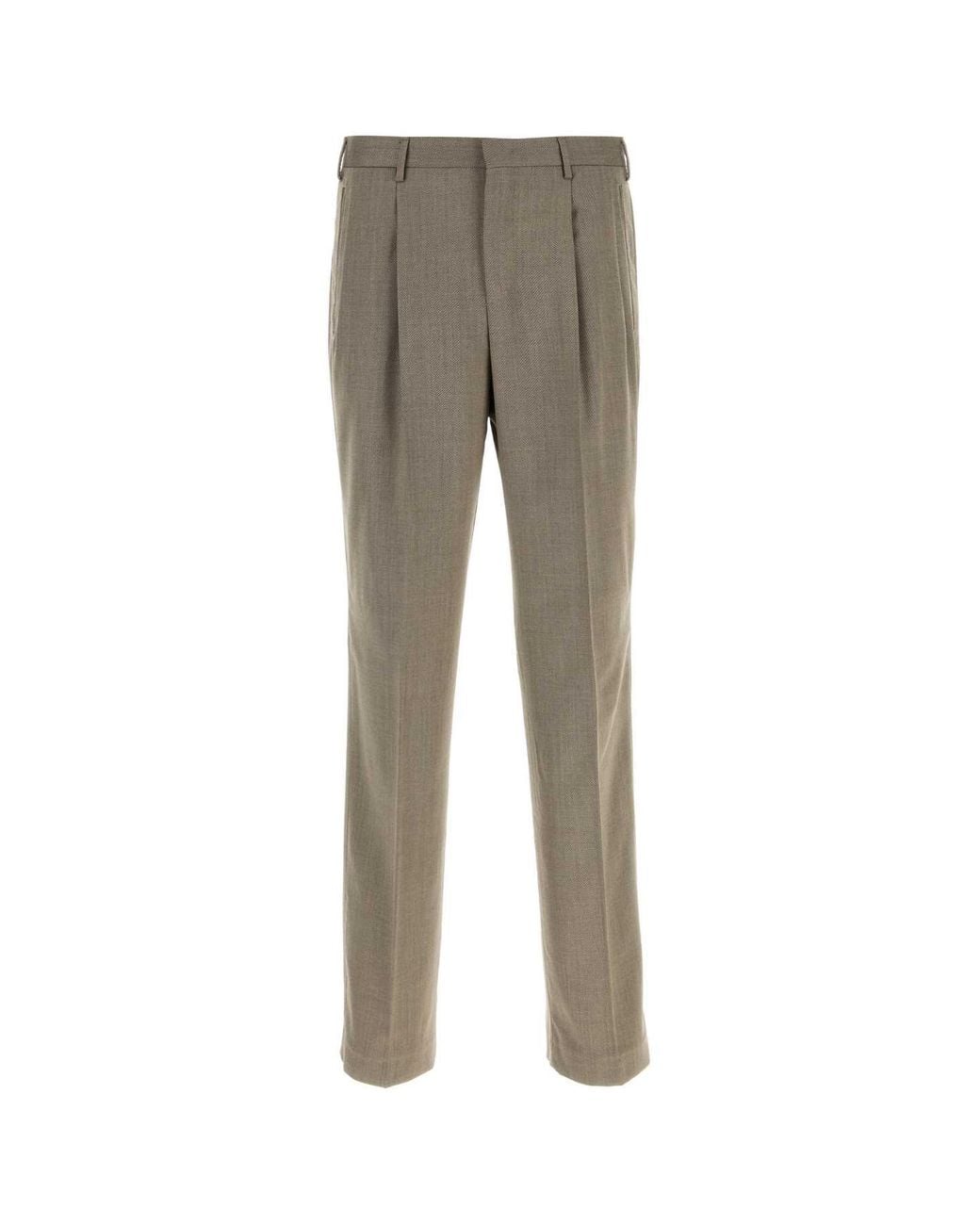 PT Torino Gray Pantalone Doppia Pinces for men