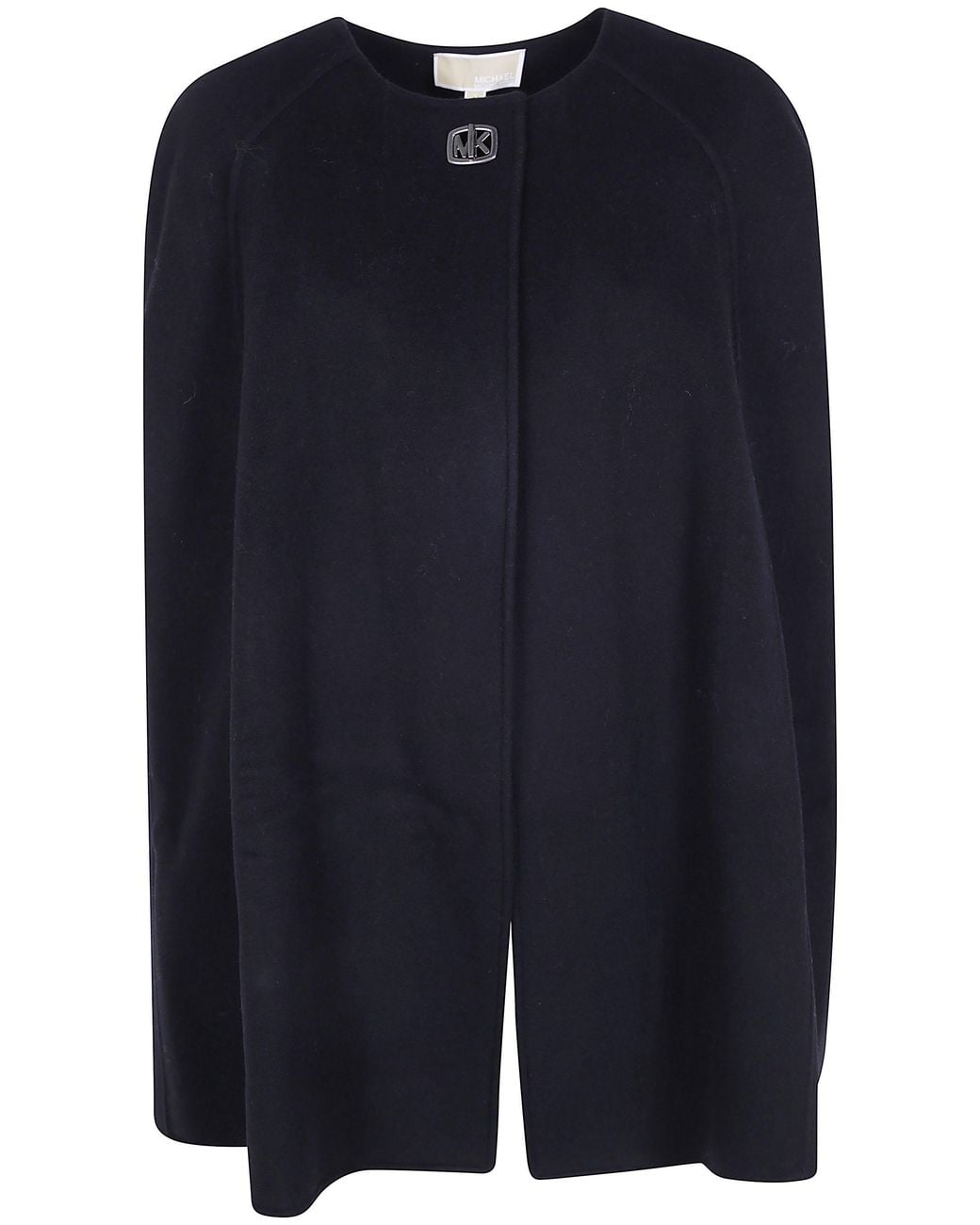 MICHAEL Michael Kors Blue Turn Lock Wool Cape