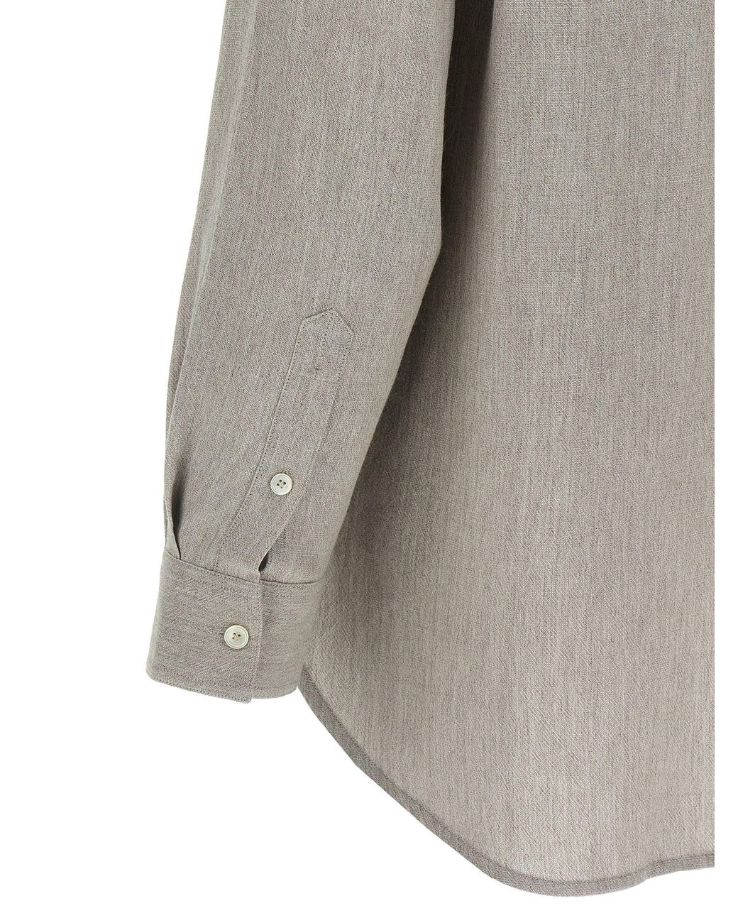 Totême Gray Wool Shirt