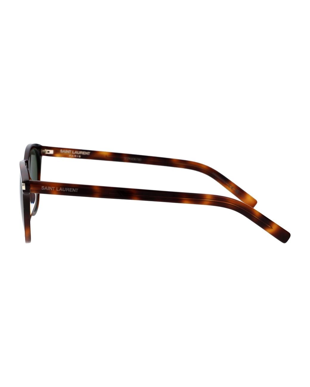 Saint Laurent Green Havana Havana Acetate Sunglasses