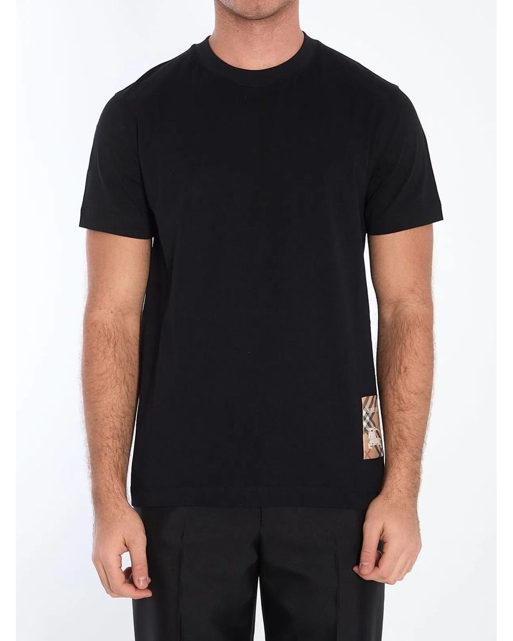 Burberry Black 100% Cotton T-Shirt for men