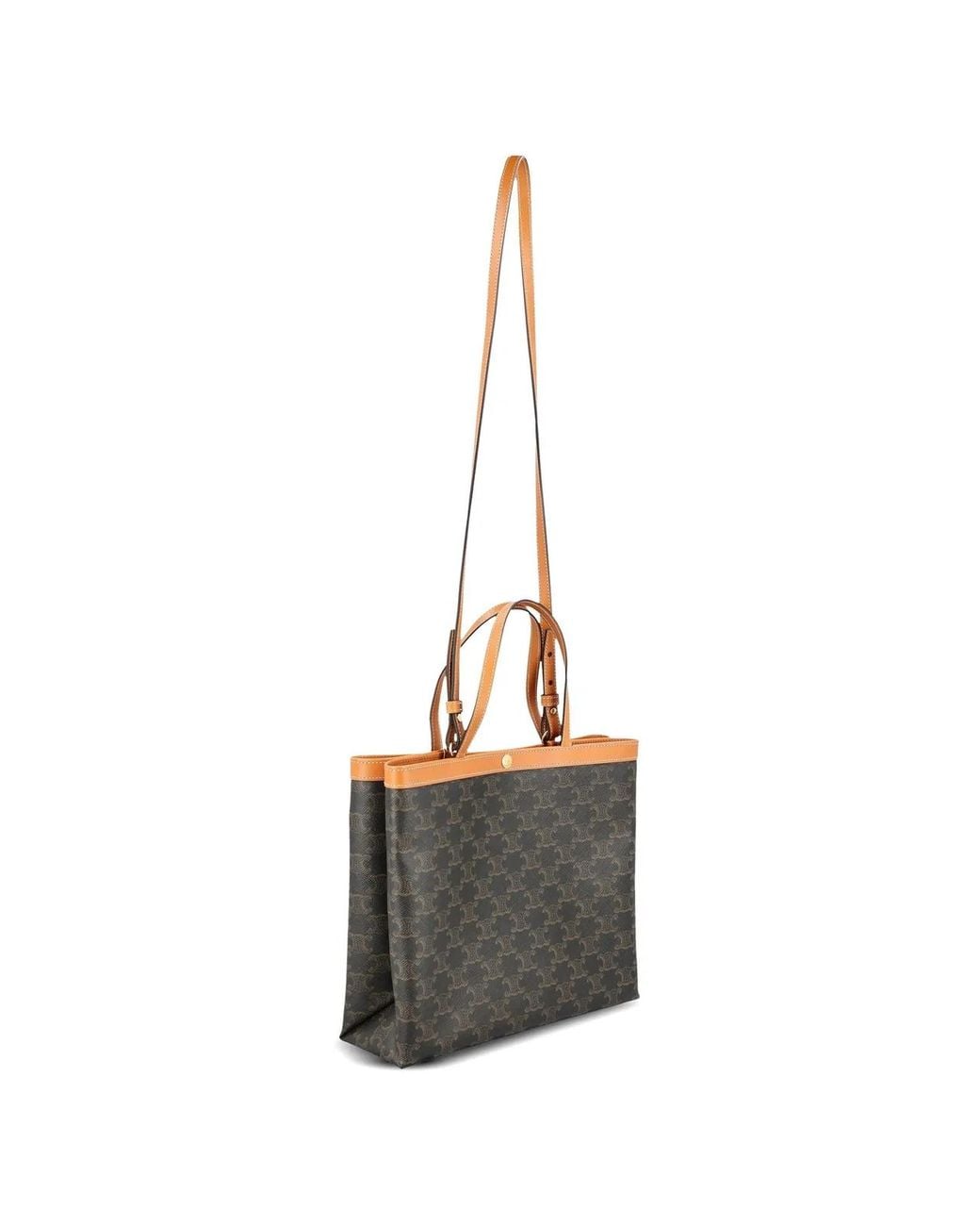 Céline Gray Triomphe Monogram-Print Tote Bag